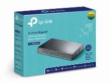 Switch Gigabit Tp-link, 8 Puertos 10/100/1000 Mbps, 4xpoe 64w
