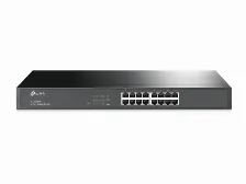 Switch De Red Tp-link 16 Puertos, Gigabit 10/100/1000mbps, Metalica, Montaje En Rack O Escritorio