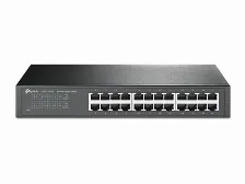 Switch Tp-link Sg1024d, 24 Puertos, Gigabit, 10/100/1000 Mbps, No Administrable, Montable En Rack