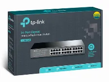 Switch Tp-link Sg1024d, 24 Puertos, Gigabit, 10/100/1000 Mbps, No Administrable, Montable En Rack