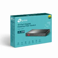 Switch Tp-link Tl-sg1210mp No Administrado, Rj-45 9, Gigabit Ethernet (10/100/1000), (poe +) 8, Negro