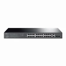 Switch Tp-link Tl-sg1428pe Gestionado, L2, Rj-45 26, Gigabit Ethernet (10/100/1000), (poe +) 24, 1u, Negro
