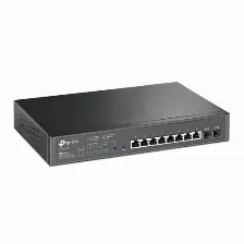 Switch Tp-link Tl-sg2210mp Gestionado, L2/l2+, Cantidad De Puertos 8, Puertos 8, (poe +) 8, Gigabit Ethernet (10/100/1000), 20 Gbit/s, Eap-leap, Eap-md5, Eap-tls, Eap-ttls, Https, Snmp, Snmpv2, Snm...