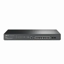 Switch Tp-link Jetstream Tl-sg3210xhp-m2 Gestionado, L2+, Rj-45 8, 2.5g Ethernet (100/1000/2500), (poe +) 8, 1u, Negro