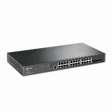 Switch Tp-link Tl-sg3428 Gestionado, L2/l3, 24 Puertos, Gigabit (10/100/1000), 56 Gbit/s, Negro