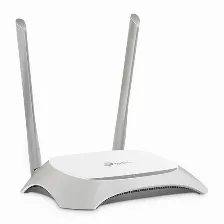 Router Tp-link Tl-wr840n 2 Antenas 5dbi, 2.4 Ghz, 4 Puertos, 300 Mbit/s, Blanco/gris
