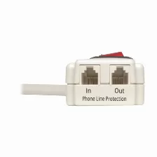 Supresor De Picos Tripp Lite 120 V, 1800 W, 790 J, 6 Contactos, Nema 5–15p, Fax, Módem, Teléfono, Gris