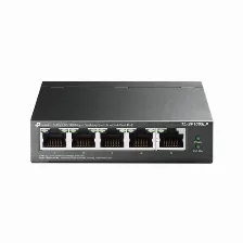 Switch Tp-link Tl-sf1005lp No Administrado, Rj-45 5, Fast Ethernet (10/100), 4 Poe, Negro