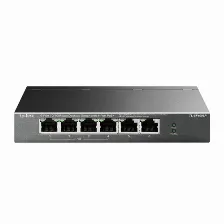Switch Tp-link Tl-sf1006p No Administrado, Rj-45 6, Fast Ethernet (10/100), (poe +) 4, Negro