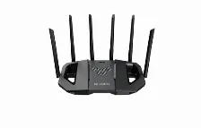 Ruteador Inalambrico Asus Tuf Gaming Be6500, 6 Antenas, Wi-fi 7, 4 Rj-45, 6500 Mbit/s, Negro