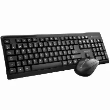 Combo Teclado Y Mouse Inalambrico Techzone Tz16comb01-ina, Conexion Rf, Teclado Numerico, Color Negro