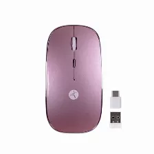 Mouse Techzone Tzacmoi27 óptico, 4 Botones, 1600 Dpi, Rf Inalámbrico, 10 M, Rosa