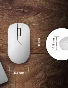 Mouse Techzone Tzacmoi49 Recargable Inalambrico Alta Presicion 1200 Dpi 2.4 Ghz Blanco