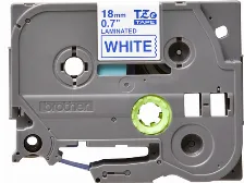 Cinta Brother Tze-243 Azul Sobre Blanco, 1.8 Cm, 8 M