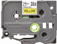 Cinta Brother Tze641g Negro Sobre Amarillo, 1.8 Cm, 8 M
