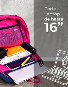 Mochila Techzone Tzlbp26-a Bolsa Lateral, Tamaño Max De Pantalla 16