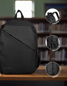 Mochila Techzone Tzlbp29-n Bolsa Lateral, Tamaño Max De Pantalla 16