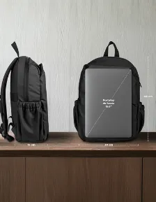 Mochila Techzone Tzlbp29-n Bolsa Lateral, Tamaño Max De Pantalla 16