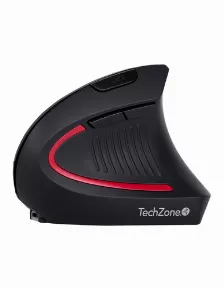 Mouse Techzone Tzmouina-06 óptico, 6 Botones, 1600 Dpi, Rf Inalámbrico + Bluetooth, 10 M, Negro