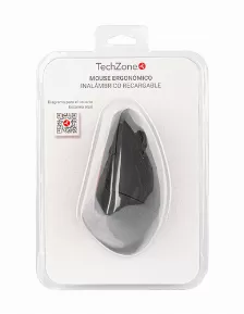 Mouse Techzone Tzmouina-06 óptico, 6 Botones, 1600 Dpi, Rf Inalámbrico + Bluetooth, 10 M, Negro