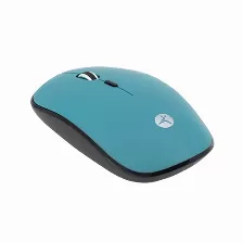 Mouse Inalambrico Techzone Tzmouina02 4 Botones, 1200 Dpi, Interfaz Rf, Bateria Aa, Color Negro, Azul