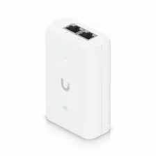 Adaptador Poe Ubiquiti U-poe+ 48 V, 0.65 A, 10,100,1000 Mbit/s, Ieee 802.3at, 2rj-45