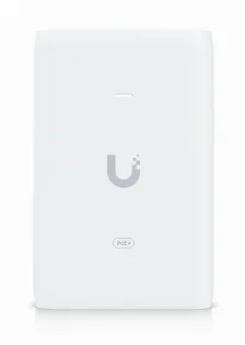Adaptador Poe Ubiquiti U-poe+ 48 V, 0.65 A, 10,100,1000 Mbit/s, Ieee 802.3at, 2rj-45