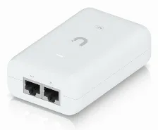 Adaptador Poe Ubiquiti U-poe+ 48 V, 0.65 A, 10,100,1000 Mbit/s, Ieee 802.3at, 2rj-45