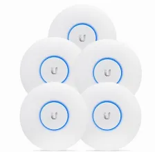 Paquete De 5 Access Point Ubiquiti Uap-ac-lr, Poe Dual Band 2.4/5ghz, 1317mbps, 1000mb/s, Velocidad Lan 100/1000mbit/s, 1 Puerto Rj45, No Incluye Poe