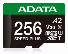 Memoria Micro Sd Adata Speed Plus, 256gb, Velocidad 180 Mb/s, Class 10