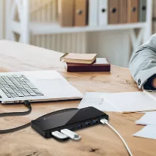 Hub Tp-link Uh700 7 Puertos Interfaz Usb 3.2 Gen 1, 7 Usb A 3.1, 1 M, 5000 Mbit/s, Color Negro