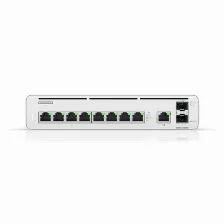 Switch Ubiquiti Networks Uisp Console, 8 Puertos Gigabit Ethernet 10/100/1000, 1 Puertos Sfp, 1 Puertos Sfp+, 10 Gbit/s, Administrado, Blanco