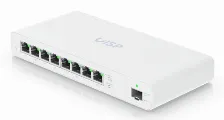 Switch Ubiquiti Uisp Gestionado, L2, Rj-45 8, Gigabit Ethernet (10/100/1000), 8 Poe, Blanco