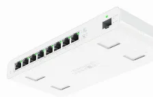 Switch Ubiquiti Uisp Gestionado, L2, Rj-45 8, Gigabit Ethernet (10/100/1000), 8 Poe, Blanco
