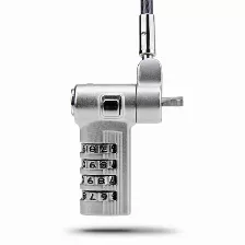 Cable Antirrobo Startech.com Univcs-laptop-lock Kensington, Nano, Noble, Brecha, Cerradura Con Combinación, 2 M, Acero Al Carbón, Plástico, Negro, Plata