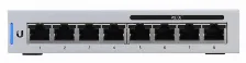 Switch Ubiquiti Unifi Switch 8 Gestionado, Rj-45 8, Gigabit Ethernet (10/100/1000), 4 Poe, Gris