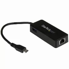Tarjetas De Red Startech.com Usb, Rj-45 1, 5000 Mbit/s, Alámbrico, Negro