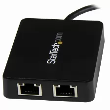 Tarjetas De Red Startech.com Rj-45, Rj-45 2, 5000 Mbit/s, Alámbrico, Negro