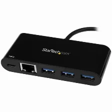 Tarjetas De Red Startech.com Usb, Rj-45 1, 5000 Mbit/s, Alámbrico, Negro