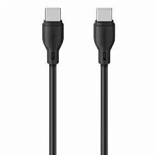 Cable Usb Steren Usb-3943 Usb C A Usb C, Negro
