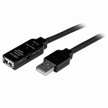 Extensor Startech.com 10m, Usb2.0 - Usb2.0 10 M, Usb A A Usb A, Macho/hembra, 480 Mbit/s, Negro