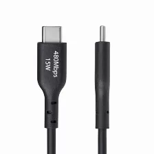 Cable Usb Startech.com Usb2ac1mnc Usb A A Usb C, Negro