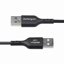 Cable Usb Startech.com Usb2ac1mnc Usb A A Usb C, Negro