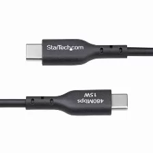 Cable Usb Startech.com Usb2ac1mnc Usb A A Usb C, Negro