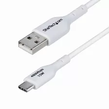 Cable Usb Startech.com Usb2ac1mncwhe Usb A A Usb C, Blanco