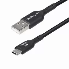 Cable Usb Startech.com Usb2ac2mnc Usb A A Usb C, Negro
