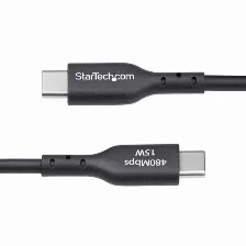 Cable Usb Startech.com Usb2ac2mnc Usb A A Usb C, Negro