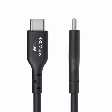 Cable Usb Startech.com Usb2ac3mnc Usb A A Usb C, Negro