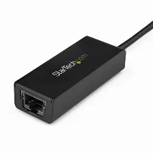 Adaptador Startech Tarjeta De Red Externa Nic Usb 3.0 A 1 Puerto Gigabit Ethernet 1gbps Rj45 A Usb Negro, (usb31000s)