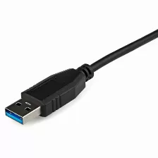 Adaptador Startech Tarjeta De Red Externa Nic Usb 3.0 A 1 Puerto Gigabit Ethernet 1gbps Rj45 A Usb Negro, (usb31000s)